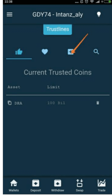 menu Current Trusted Coins